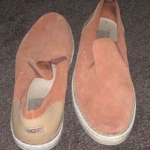 Orange UGG slip on shoes